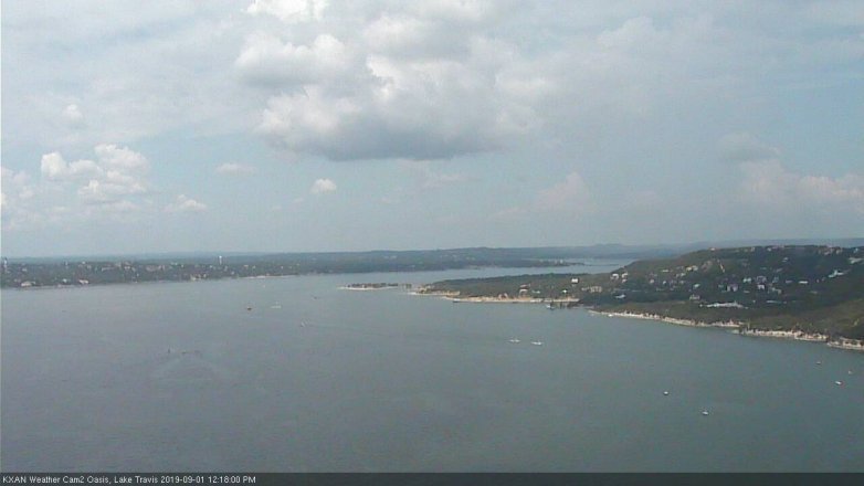 Lake Travis webcam, September 1, 2019 11:20 AM CT