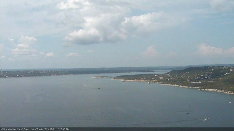 Lake Travis webcam, September 1, 2019 11:25 AM CT