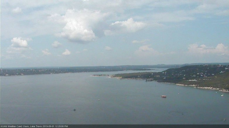 Lake Travis webcam, September 1, 2019 11:30 AM CT