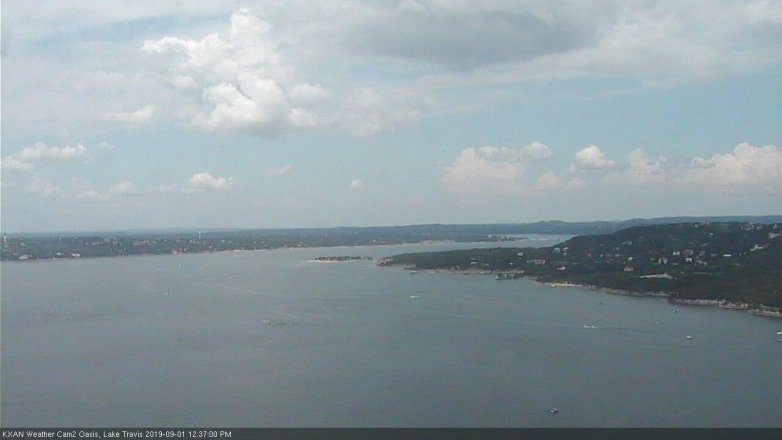 Lake Travis webcam, September 1, 2019 11:40 AM CT