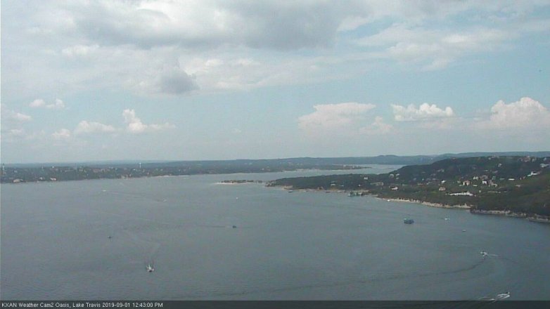 Lake Travis webcam, September 1, 2019 11:45 AM CT