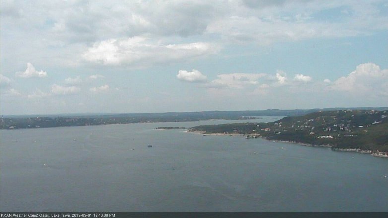 Lake Travis webcam, September 1, 2019 11:50 AM CT