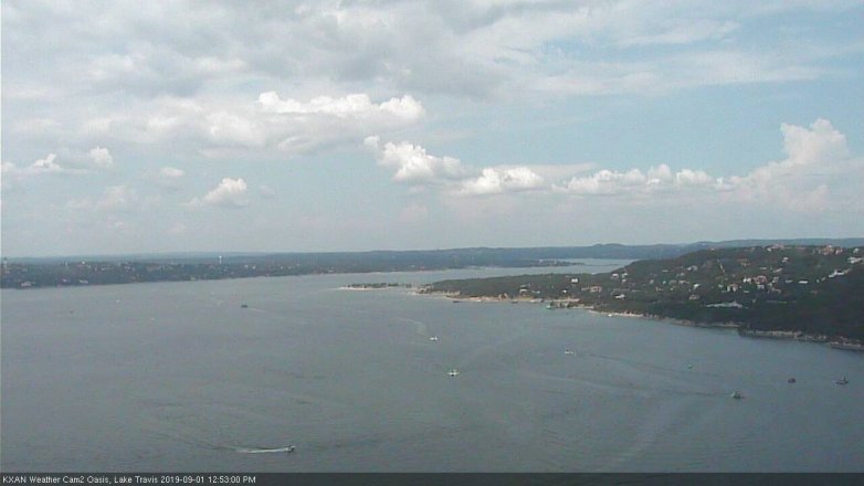 Lake Travis webcam, September 1, 2019 11:55 AM CT