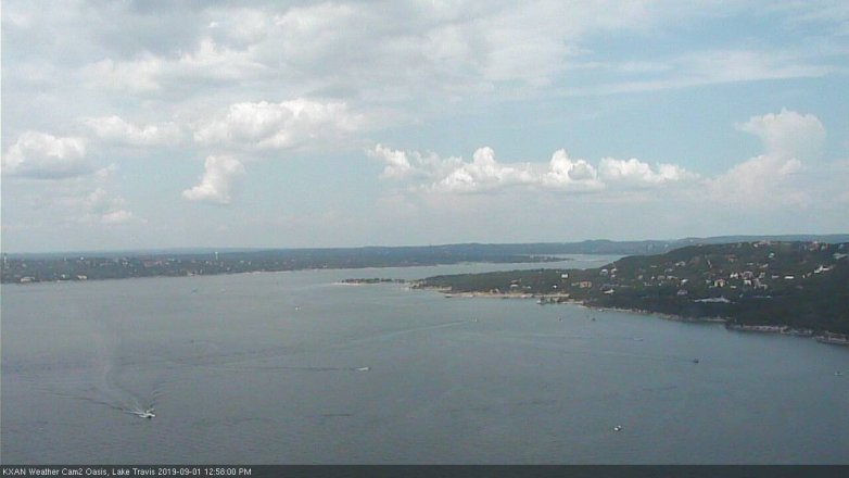 Lake Travis webcam, September 1, 2019 12:00 PM CT