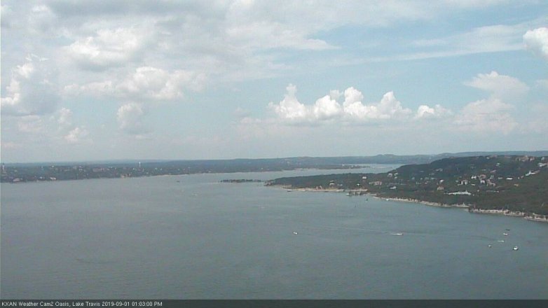 Lake Travis webcam, September 1, 2019 12:05 PM CT