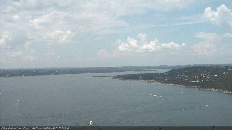 Lake Travis webcam, September 1, 2019 12:10 PM CT