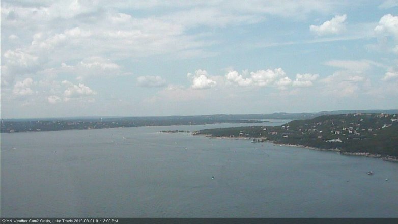 Lake Travis webcam, September 1, 2019 12:15 PM CT