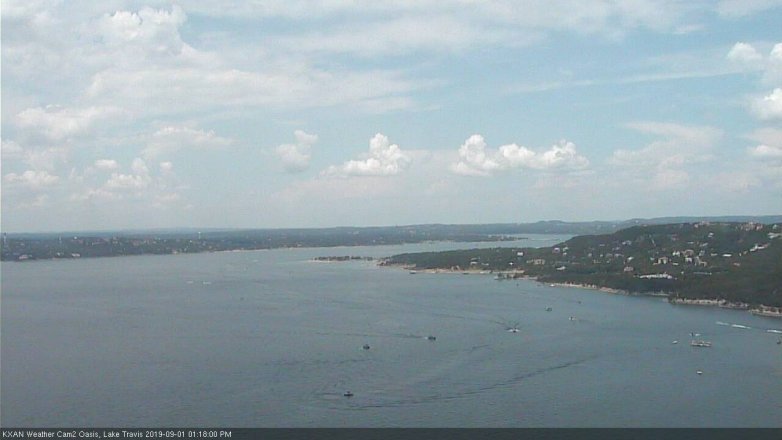 Lake Travis webcam, September 1, 2019 12:20 PM CT