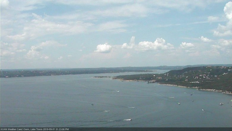 Lake Travis webcam, September 1, 2019 12:25 PM CT