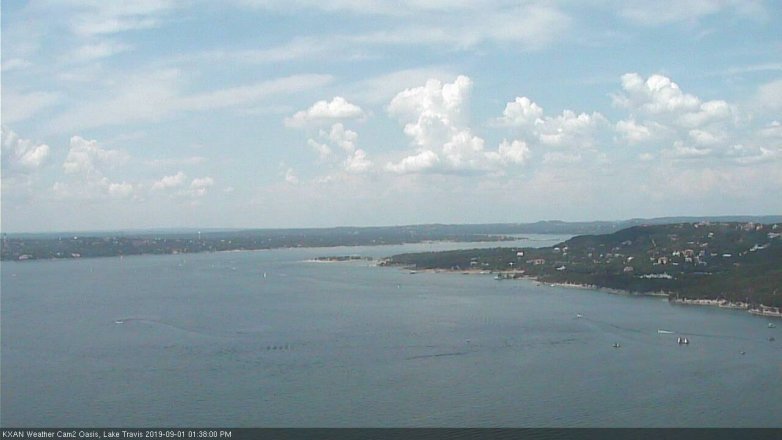 Lake Travis webcam, September 1, 2019 12:40 PM CT