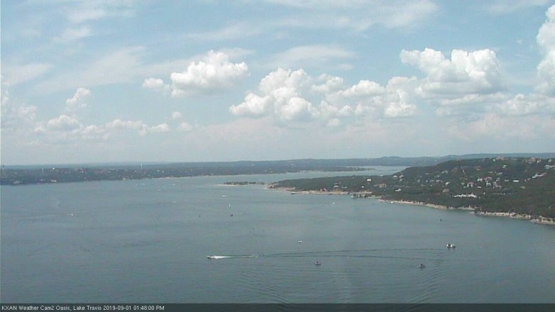 Lake Travis webcam, September 1, 2019 12:50 PM CT