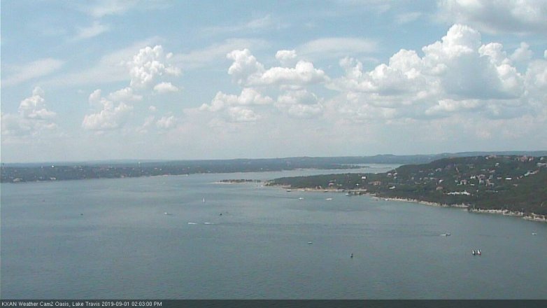 Lake Travis webcam, September 1, 2019 1:05 PM CT