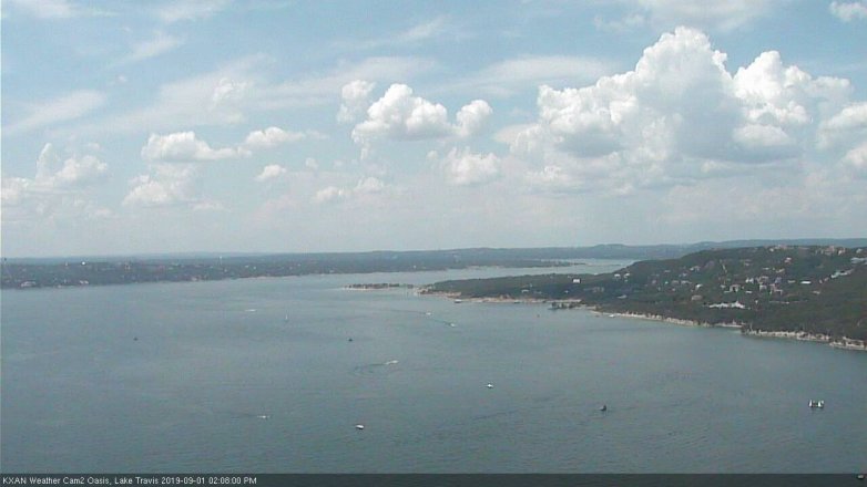Lake Travis webcam, September 1, 2019 1:10 PM CT