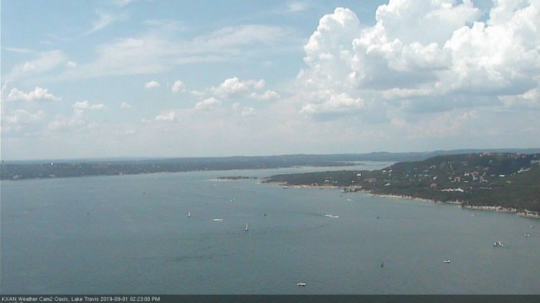 Lake Travis webcam, September 1, 2019 1:25 PM CT