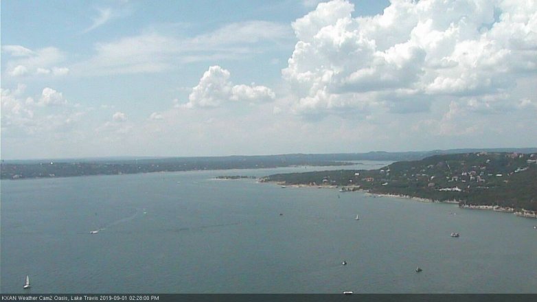 Lake Travis webcam, September 1, 2019 1:30 PM CT