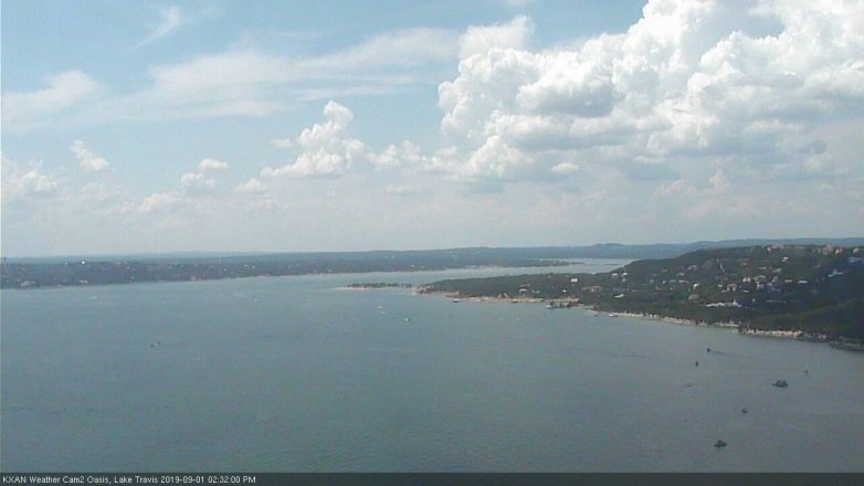 Lake Travis webcam, September 1, 2019 1:35 PM CT