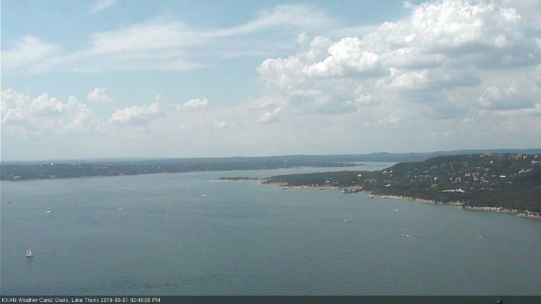 Lake Travis webcam, September 1, 2019 1:50 PM CT