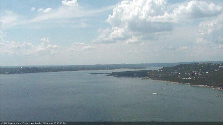 Lake Travis webcam, September 1, 2019 2:05 PM CT