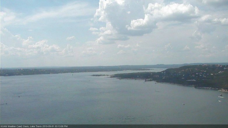 Lake Travis webcam, September 1, 2019 2:15 PM CT