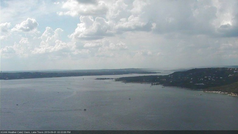 Lake Travis webcam, September 1, 2019 2:35 PM CT