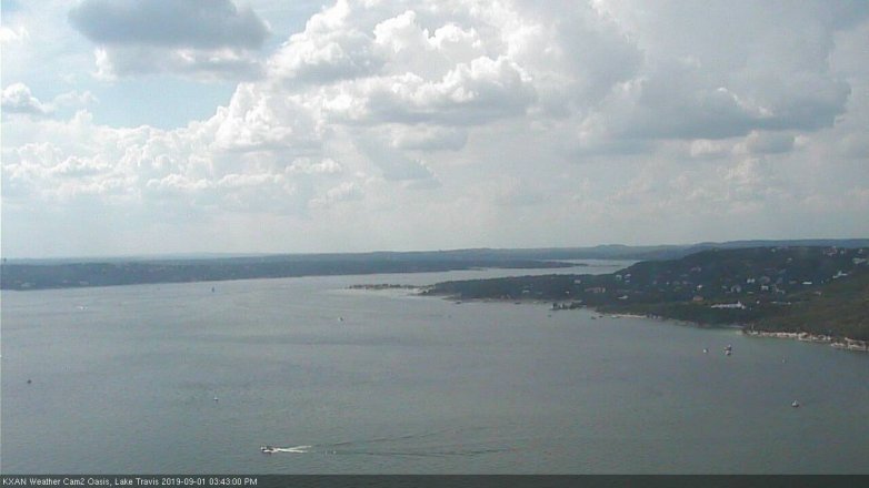 Lake Travis webcam, September 1, 2019 2:45 PM CT