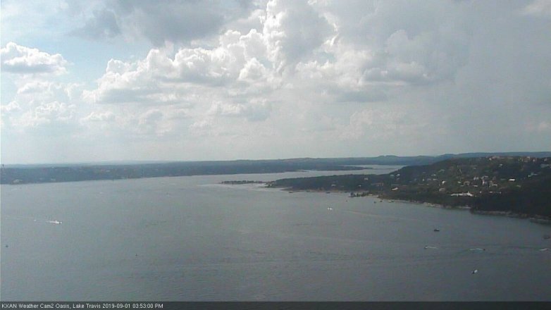 Lake Travis webcam, September 1, 2019 2:55 PM CT