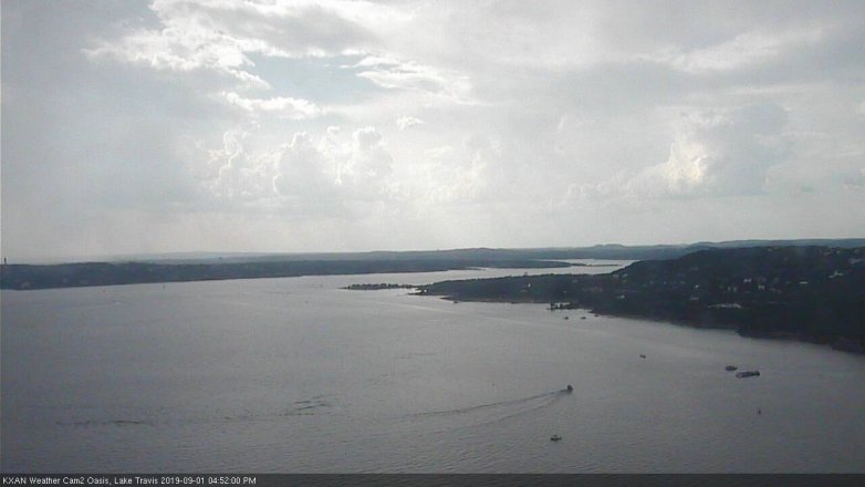 Lake Travis webcam, September 1, 2019 3:55 PM CT
