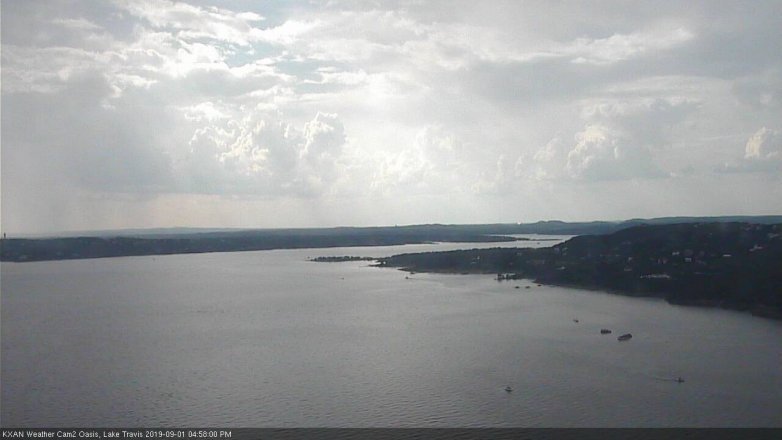 Lake Travis webcam, September 1, 2019 4:00 PM CT