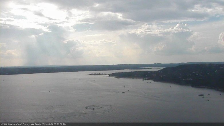 Lake Travis webcam, September 1, 2019 4:30 PM CT