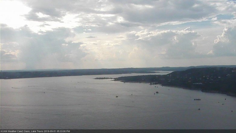 Lake Travis webcam, September 1, 2019 4:35 PM CT