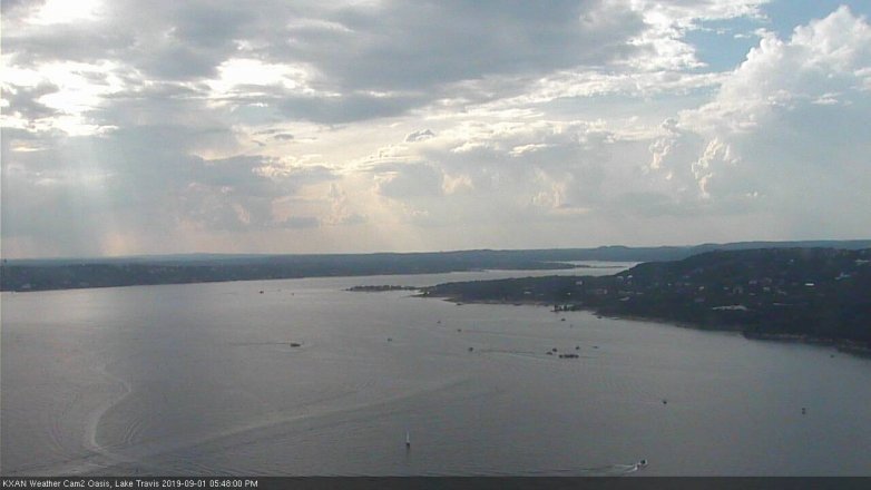 Lake Travis webcam, September 1, 2019 4:50 PM CT