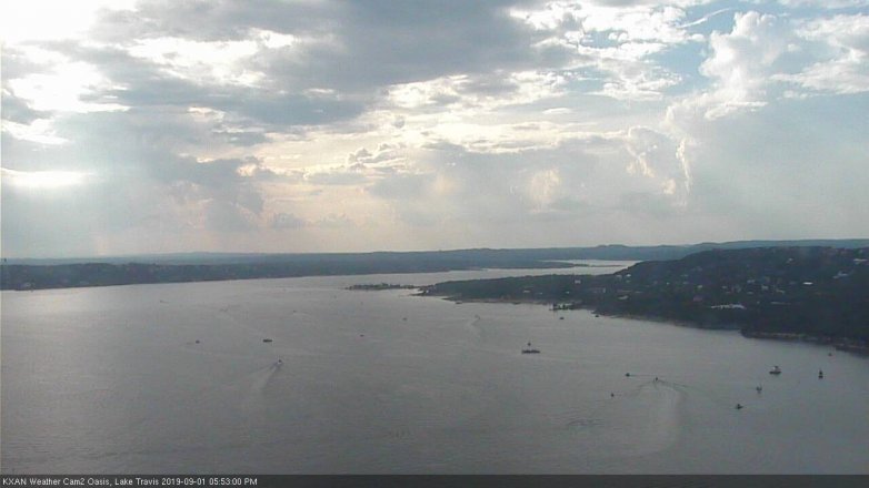 Lake Travis webcam, September 1, 2019 4:55 PM CT