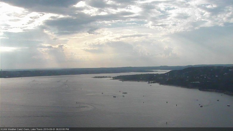 Lake Travis webcam, September 1, 2019 5:05 PM CT