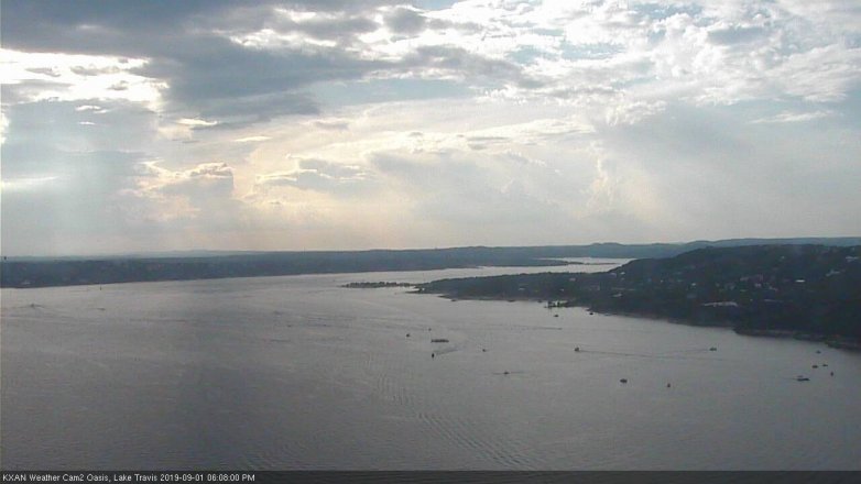 Lake Travis webcam, September 1, 2019 5:10 PM CT