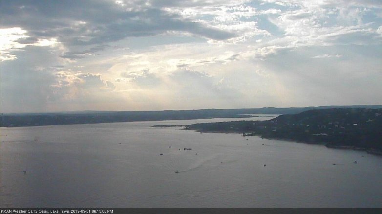 Lake Travis webcam, September 1, 2019 5:15 PM CT