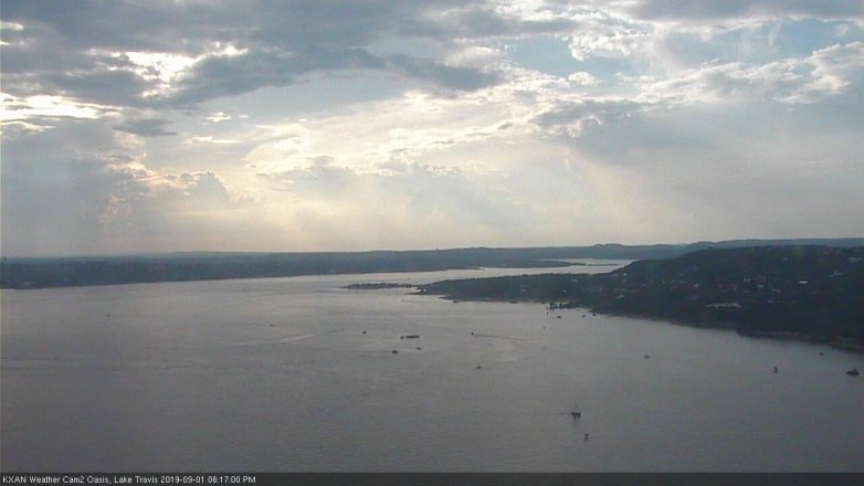 Lake Travis webcam, September 1, 2019 5:20 PM CT