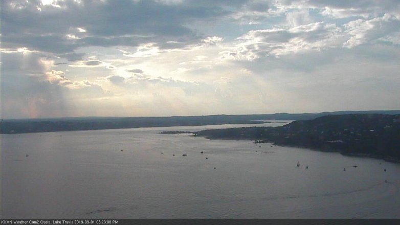 Lake Travis webcam, September 1, 2019 5:25 PM CT