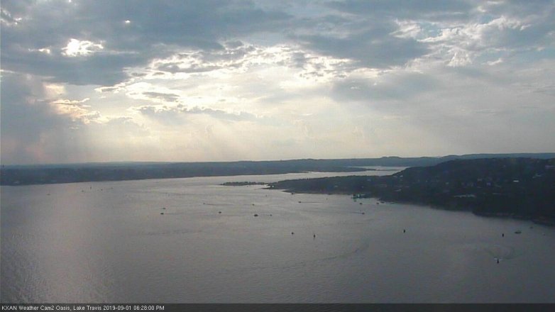 Lake Travis webcam, September 1, 2019 5:30 PM CT
