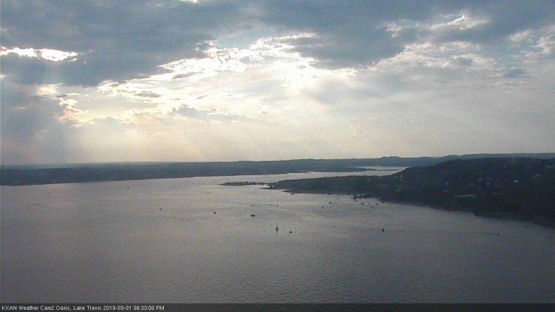 Lake Travis webcam, September 1, 2019 5:35 PM CT