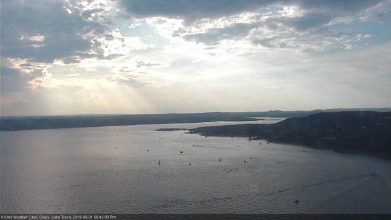 Lake Travis webcam, September 1, 2019 5:45 PM CT