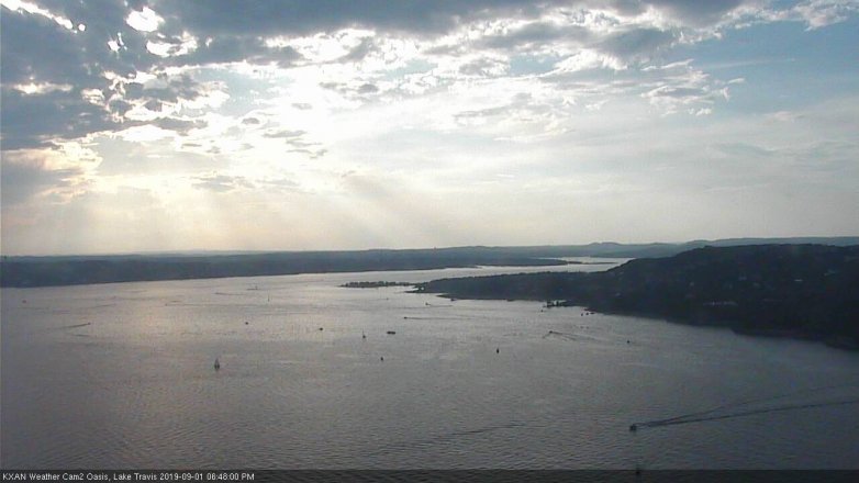 Lake Travis webcam, September 1, 2019 5:50 PM CT