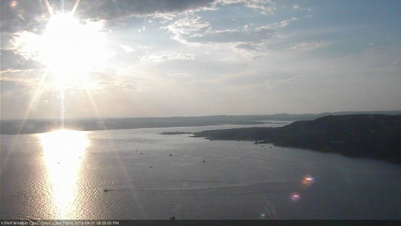 Lake Travis webcam, September 1, 2019 6:00 PM CT