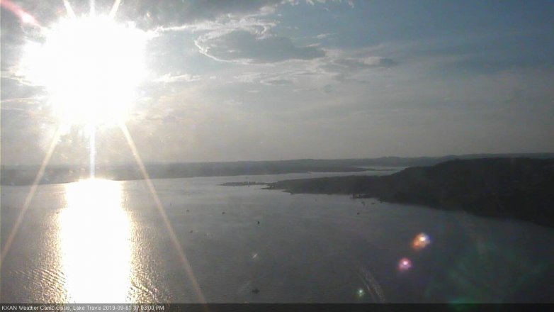 Lake Travis webcam, September 1, 2019 6:05 PM CT