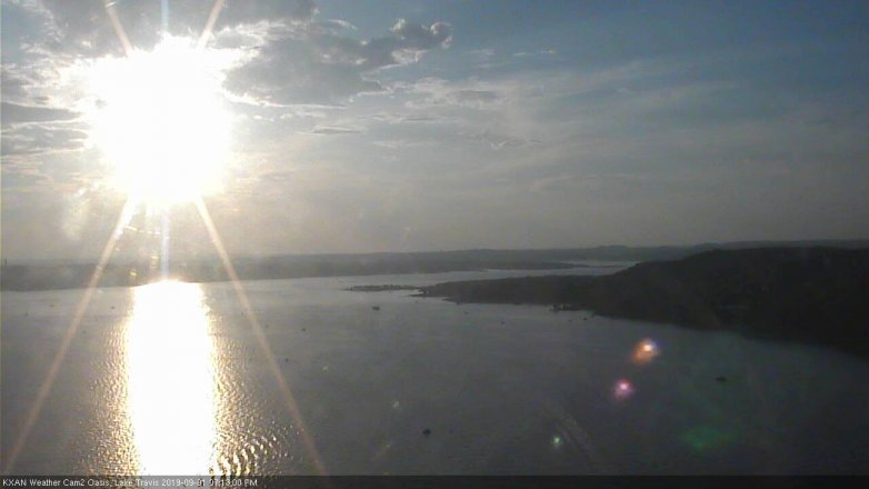 Lake Travis webcam, September 1, 2019 6:15 PM CT