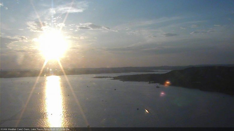 Lake Travis webcam, September 1, 2019 6:30 PM CT