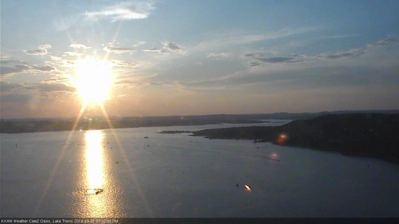 Lake Travis webcam, September 1, 2019 6:35 PM CT