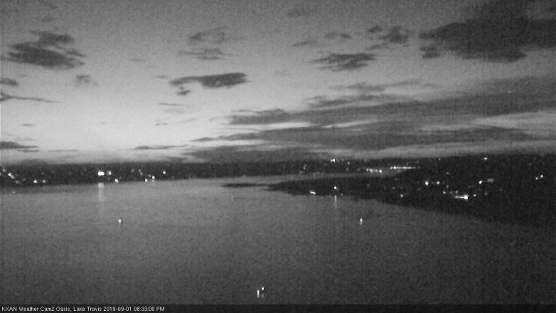 Lake Travis webcam, September 1, 2019 7:35 PM CT