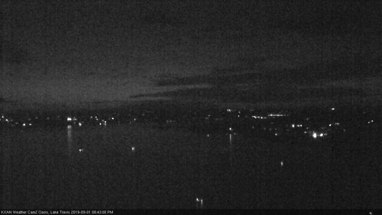 Lake Travis webcam, September 1, 2019 7:45 PM CT