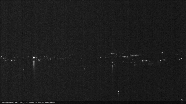 Lake Travis webcam, September 1, 2019 8:00 PM CT