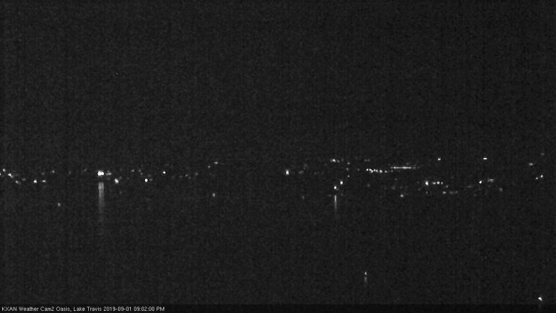 Lake Travis webcam, September 1, 2019 8:05 PM CT